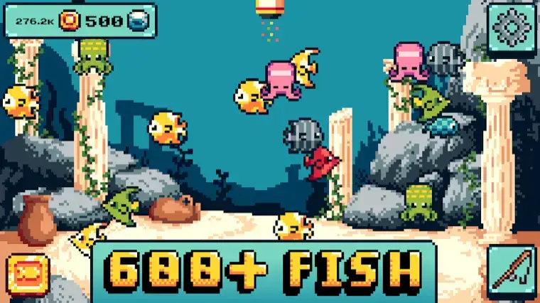 Gameplay screenshot of Pixel Fish